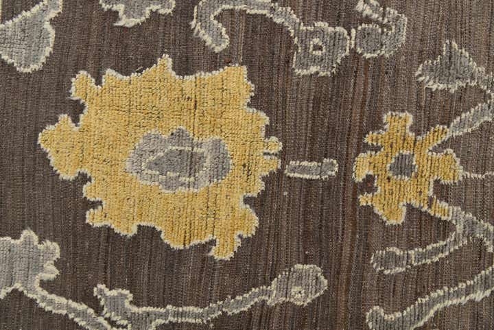 9' 8 x 14' 3 Hand Knotted Oushak Wool Rug