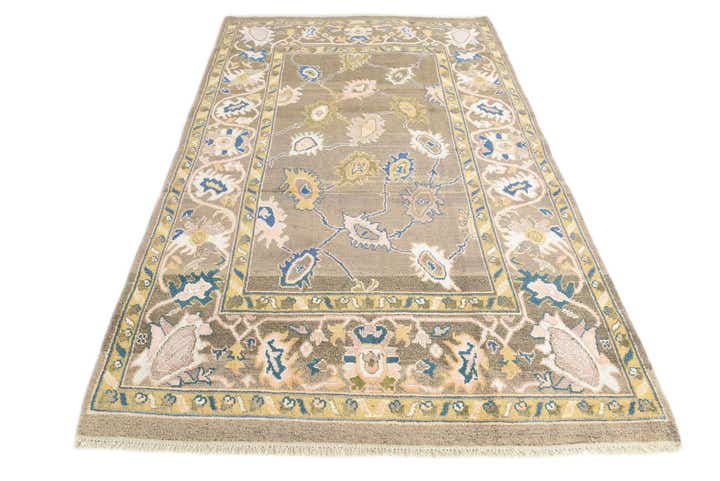 5' 3 x 8' 5 Hand Knotted Oushak Rug