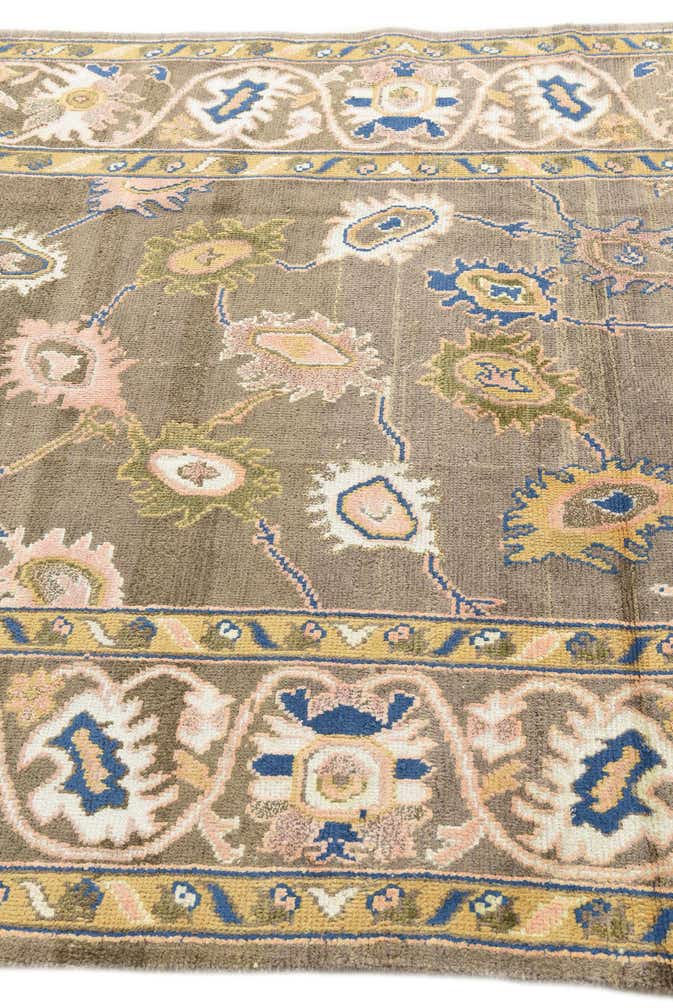 5' 3 x 8' 5 Hand Knotted Oushak Rug