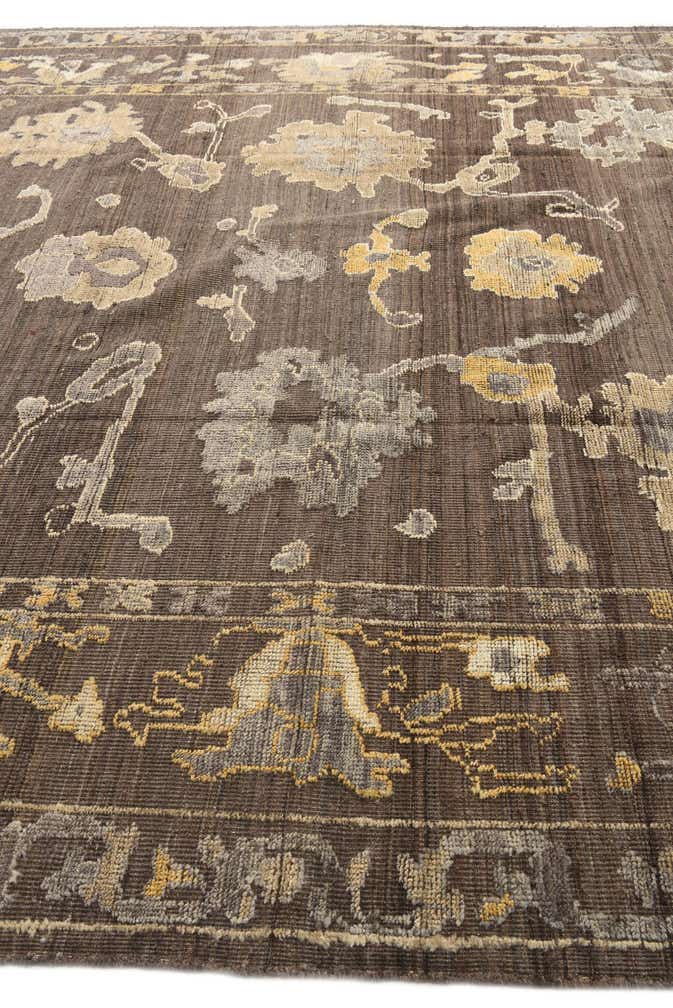 10' 1 x 14' 2 Hand Knotted Oushak Wool Rug