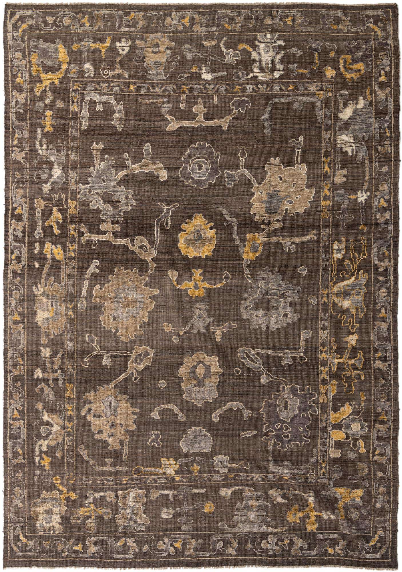 10' 1 x 14' 2 Hand Knotted Oushak Wool Rug