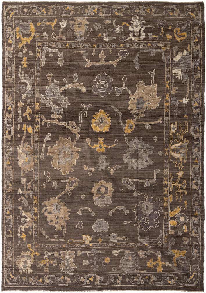 10' 1 x 14' 2 Hand Knotted Oushak Wool Rug