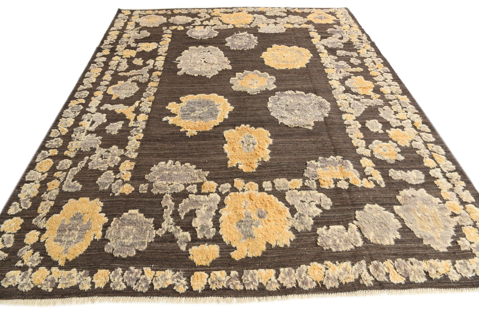 8' x 10' 3 Hand Knotted Oushak Wool Rug