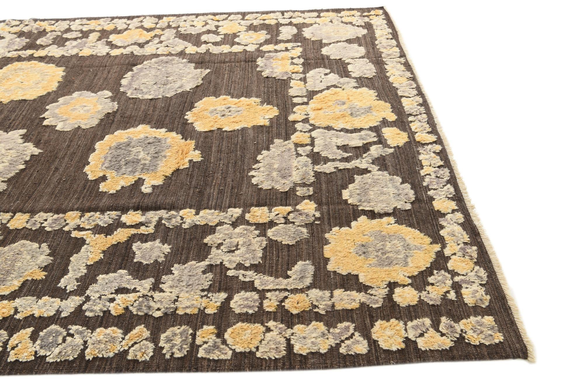 8' x 10' 3 Hand Knotted Oushak Wool Rug