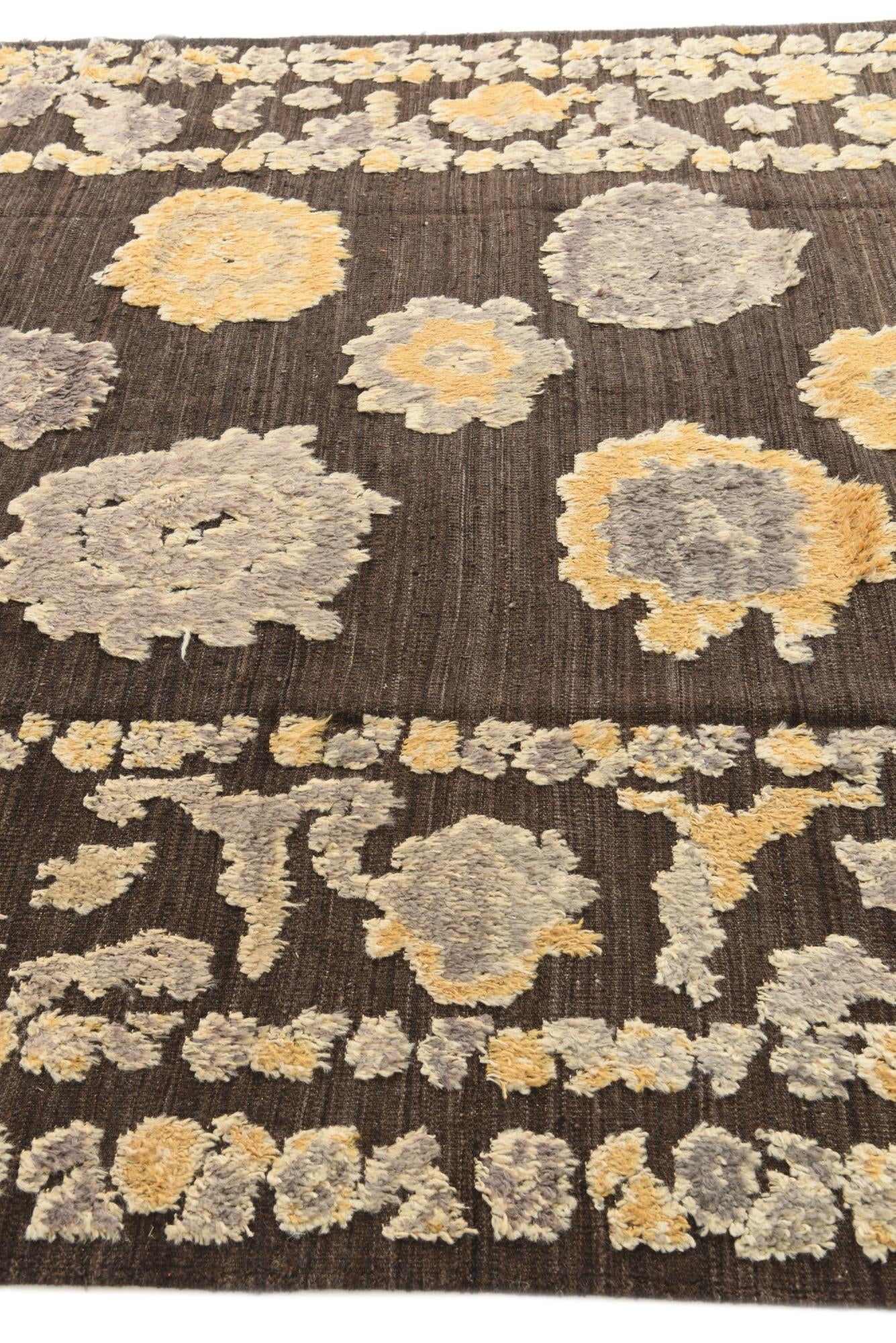 8' x 10' 3 Hand Knotted Oushak Wool Rug