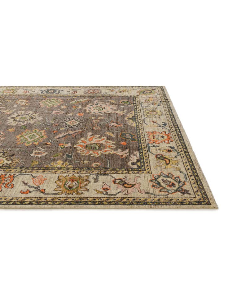 Detail image of 7' 10 x 9' 10 Hand Knotted Oushak Wool Rug