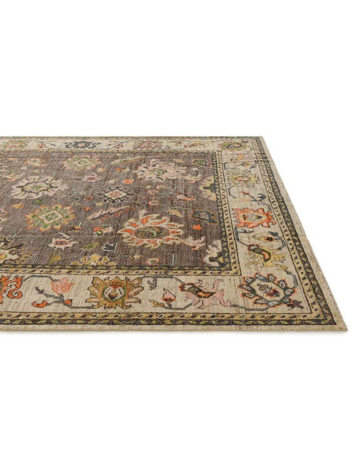 7' 10 x 9' 10 Hand Knotted Oushak Wool Rug