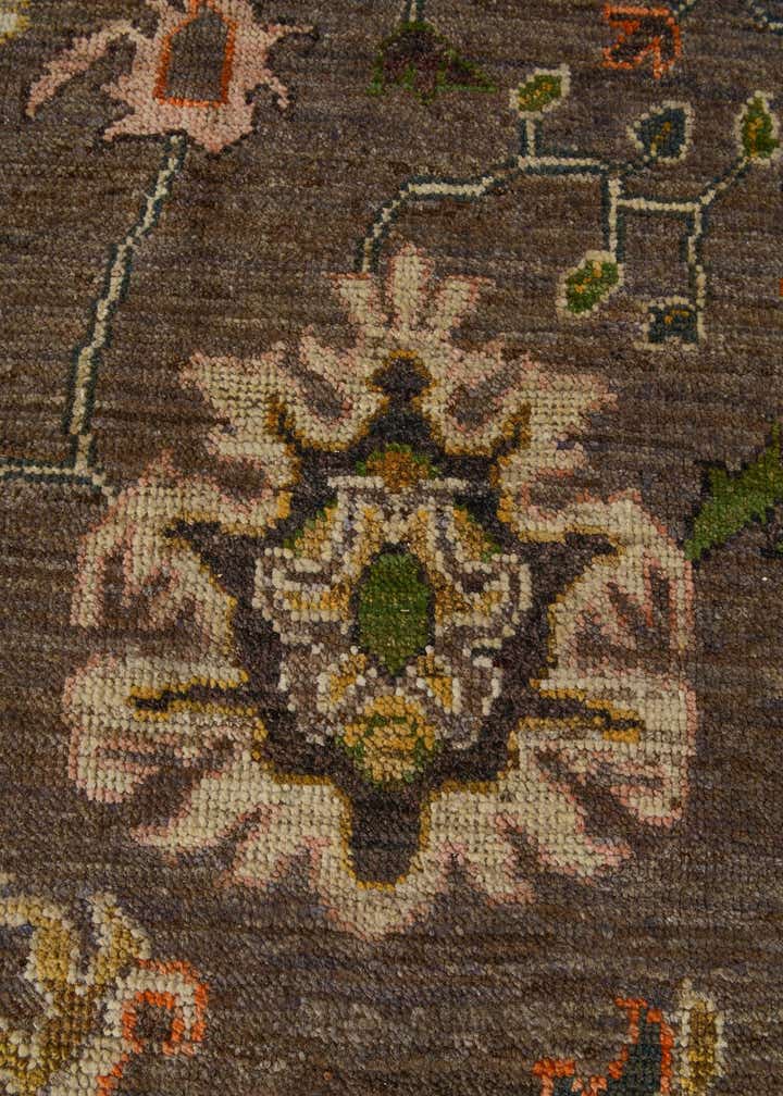 7' 10 x 9' 10 Hand Knotted Oushak Wool Rug