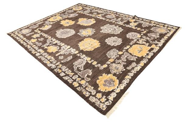 8' 1 x 10' 6 Hand Knotted Oushak Wool Rug