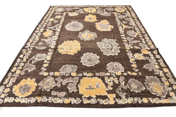 8' 1 x 10' 6 Hand Knotted Oushak Wool Rug