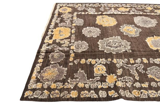 8' 1 x 10' 6 Hand Knotted Oushak Wool Rug