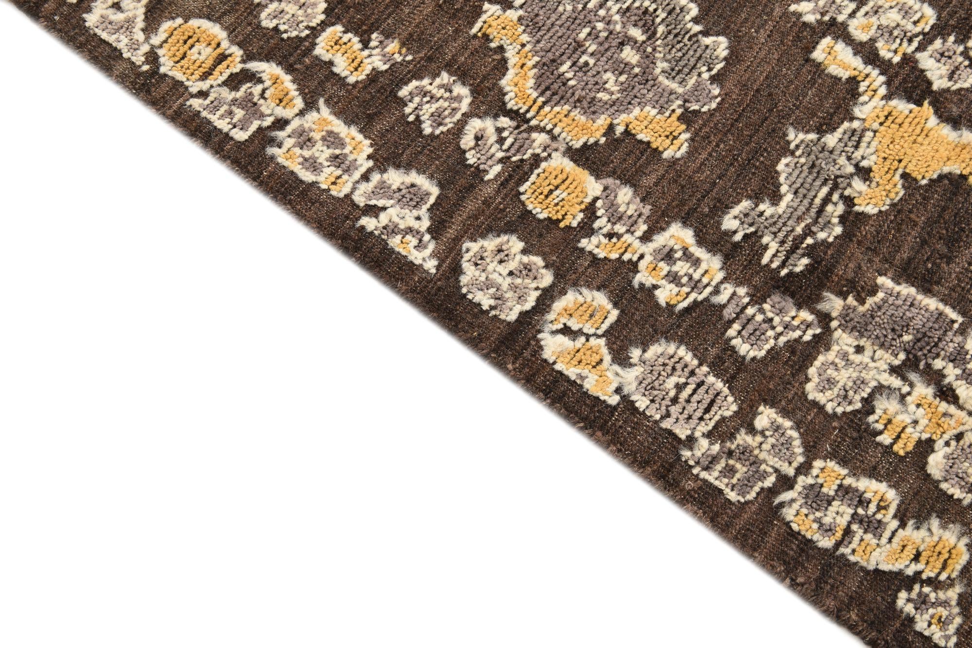 8' 1 x 10' 6 Hand Knotted Oushak Wool Rug