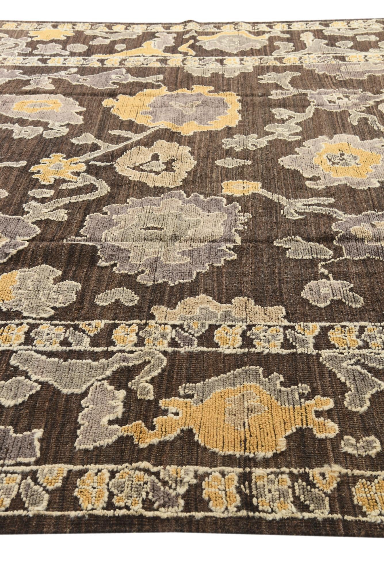 10' 4 x 14' 4 Hand Knotted Oushak Wool Rug
