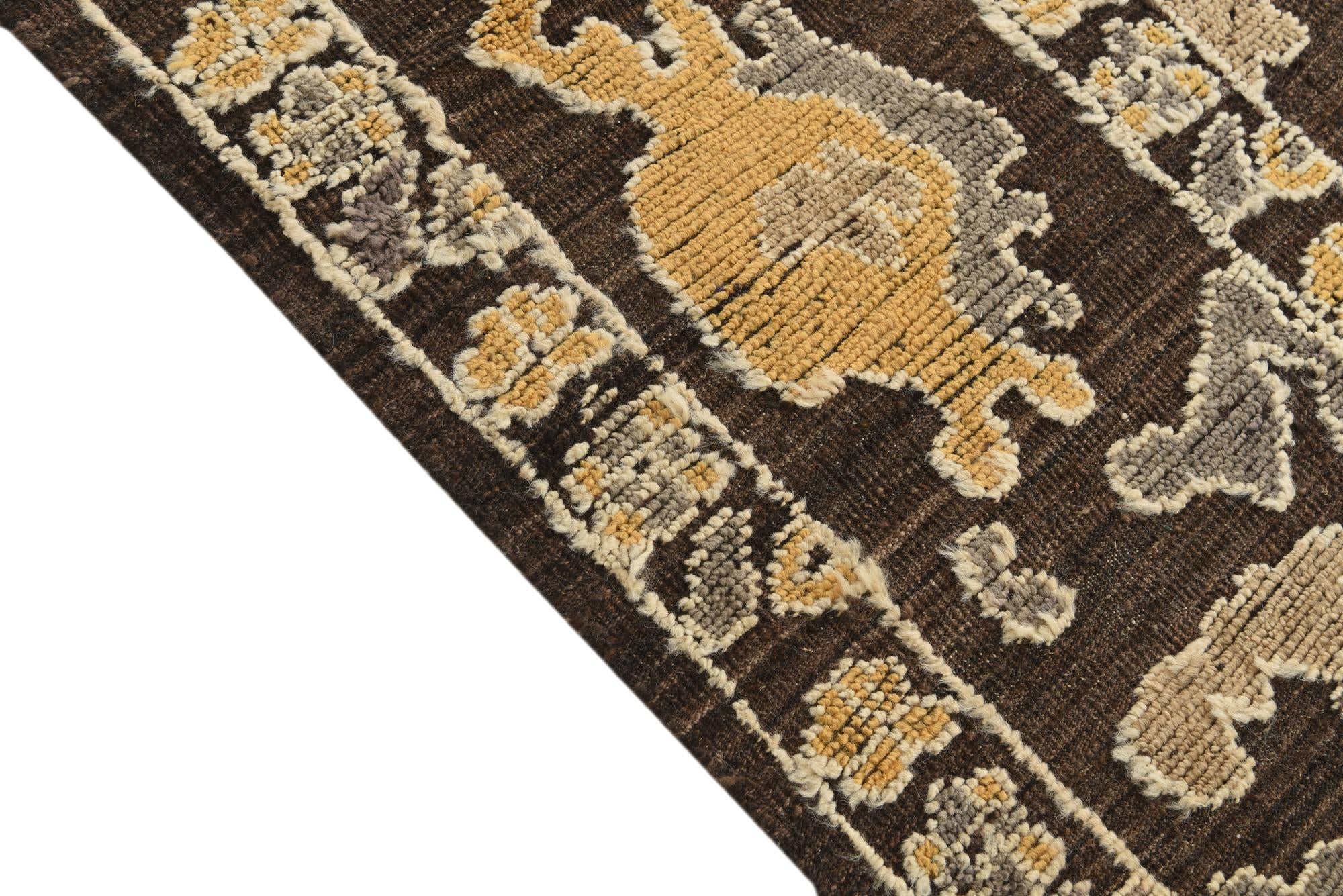 10' 4 x 14' 4 Hand Knotted Oushak Wool Rug