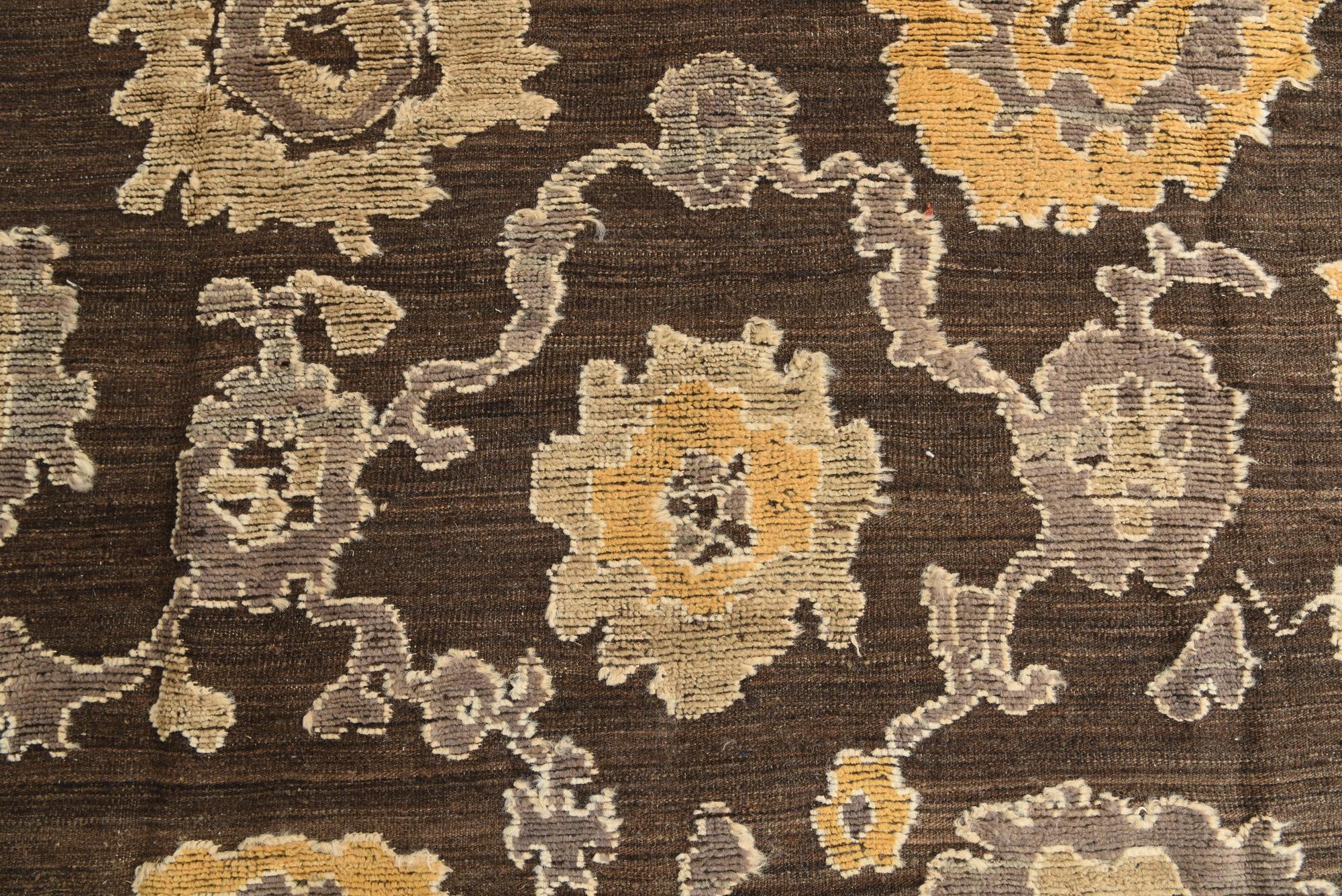 9' 3 x 12' 5 Hand Knotted Oushak Wool Rug