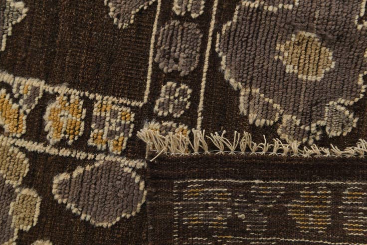 Detail image of 9' 3 x 12' 5 Hand Knotted Oushak Wool Rug