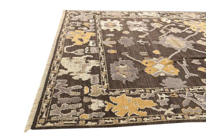 10' 2 x 14' Hand Knotted Oushak Wool Rug