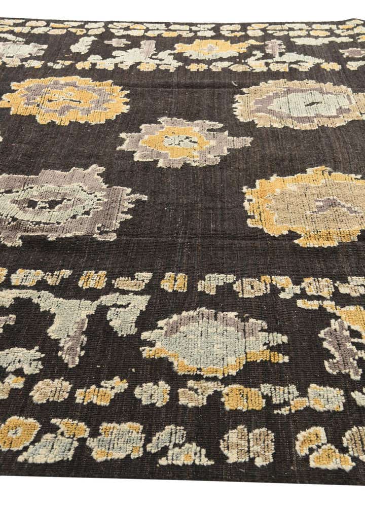9' 3 x 12' 1 Hand Knotted Oushak Wool Rug