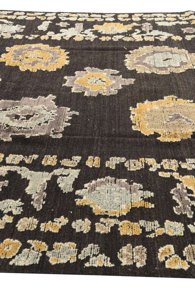 9' 3 x 12' 1 Hand Knotted Oushak Wool Rug