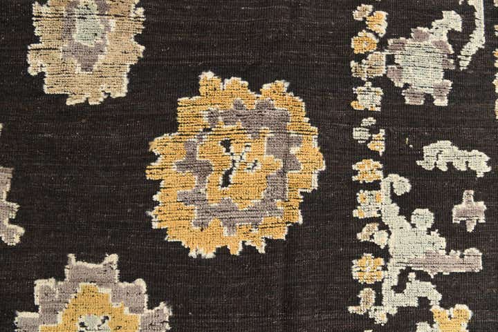9' 3 x 12' 1 Hand Knotted Oushak Wool Rug