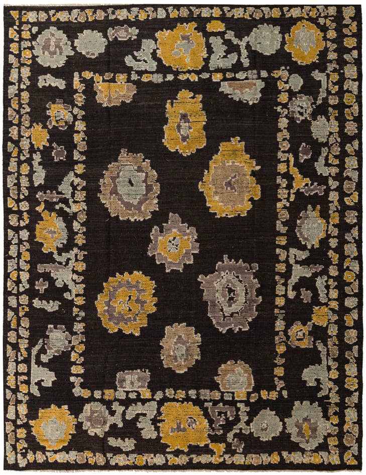 Detail image of 9' 3 x 12' 1 Hand Knotted Oushak Wool Rug
