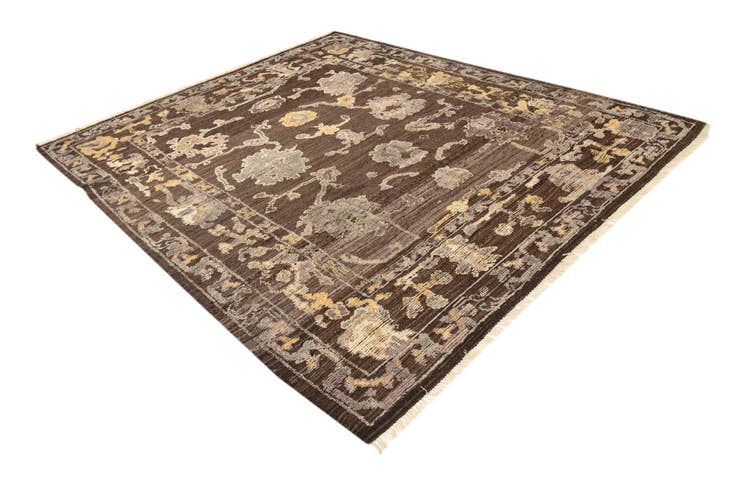 Detail image of 8' 8 x 10' 2 Hand Knotted Oushak Wool Rug