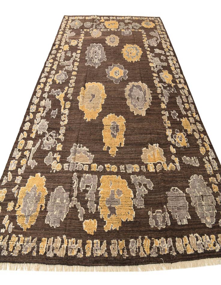 Detail image of 10' x 13' 9 Hand Knotted Oushak Wool Rug