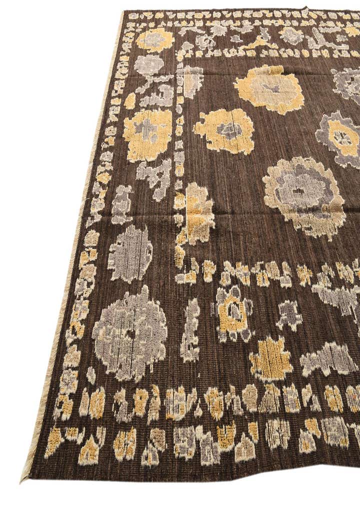10' x 13' 9 Hand Knotted Oushak Wool Rug
