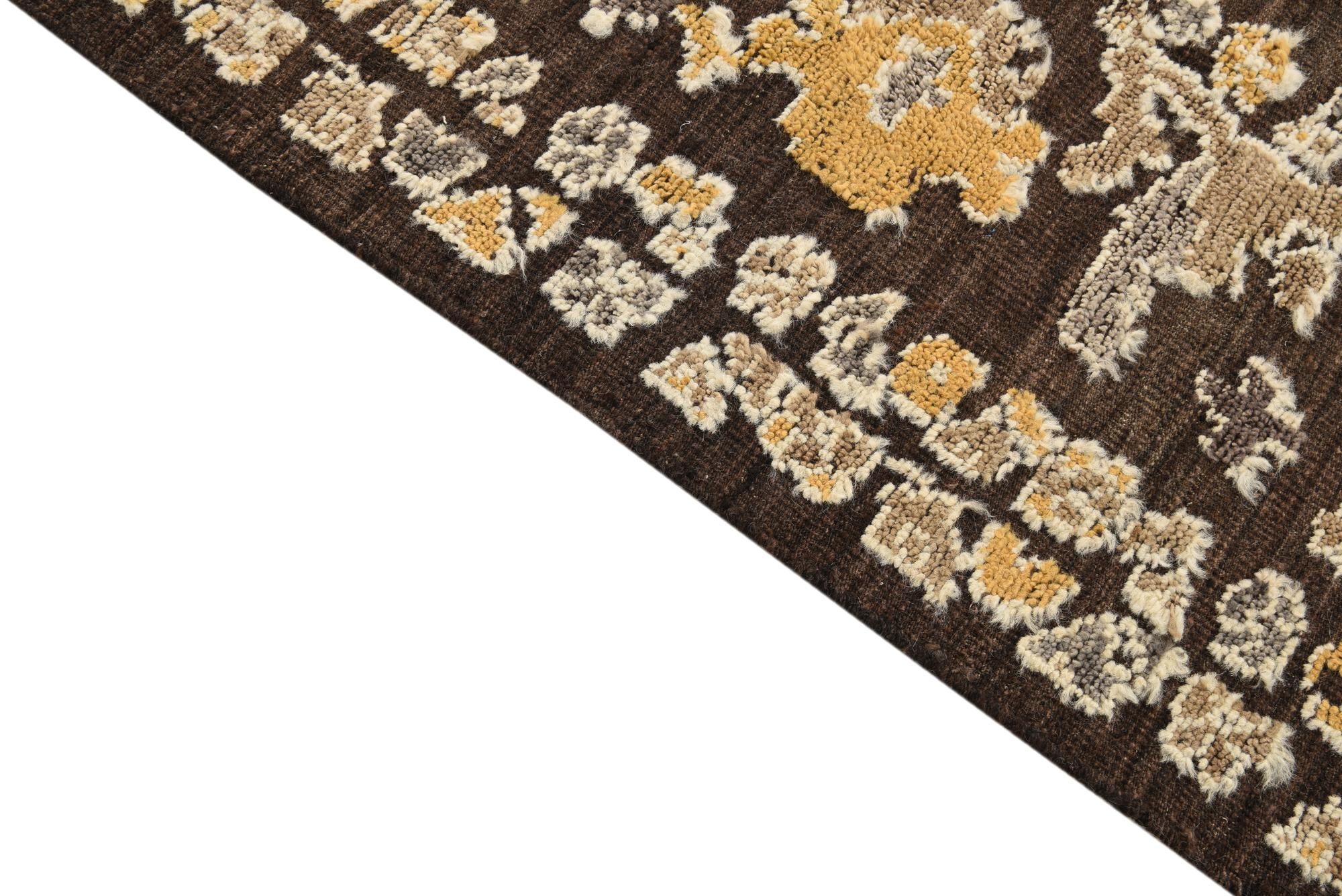 8' 2 x 10' 3 Hand Knotted Oushak Wool Rug