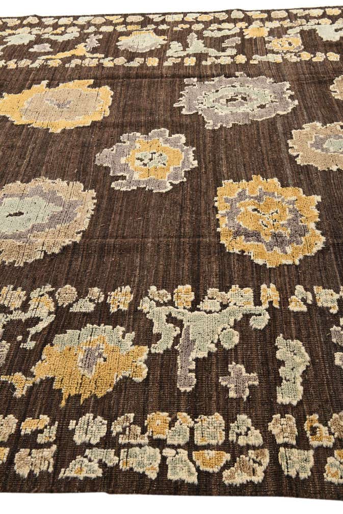 9' 1 x 12' Hand Knotted Oushak Wool Rug