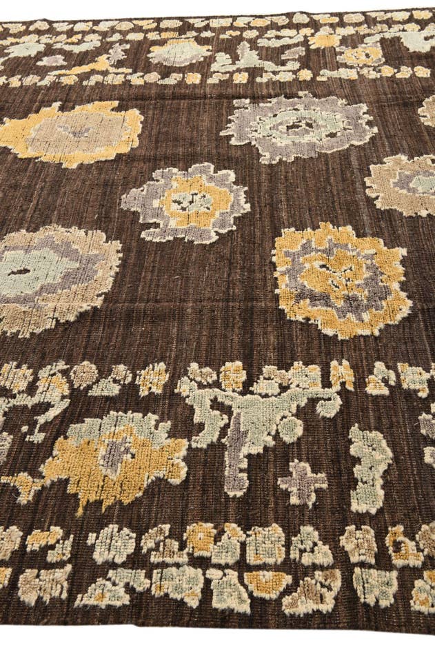 Detail image of 9' 1 x 12' Hand Knotted Oushak Wool Rug
