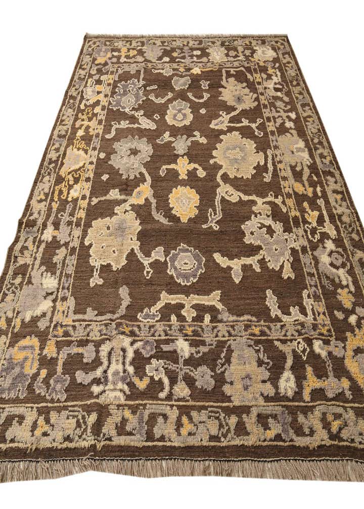 8' 2 x 10' 5 Hand Knotted Oushak Wool Rug