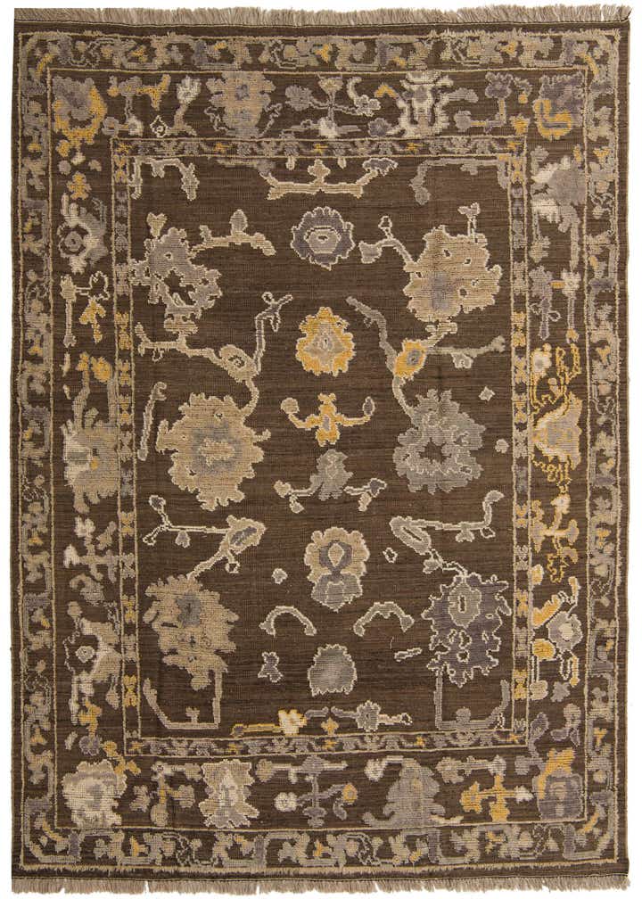 8' 2 x 10' 5 Hand Knotted Oushak Wool Rug