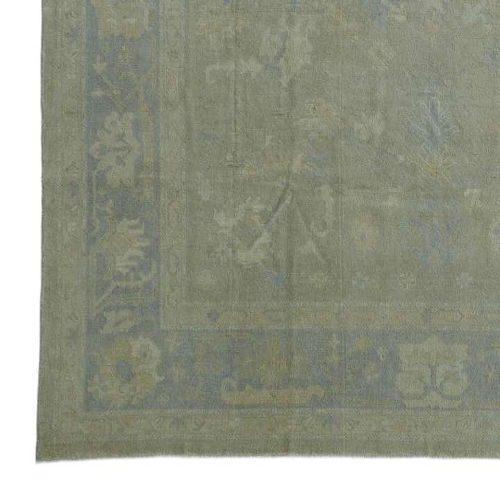 10' x 13' 8 Hand Knotted Oushak Wool Rug