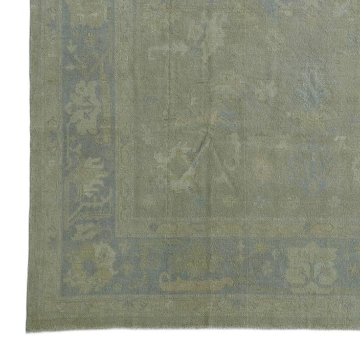 Detail image of 10' x 13' 8 Hand Knotted Oushak Wool Rug