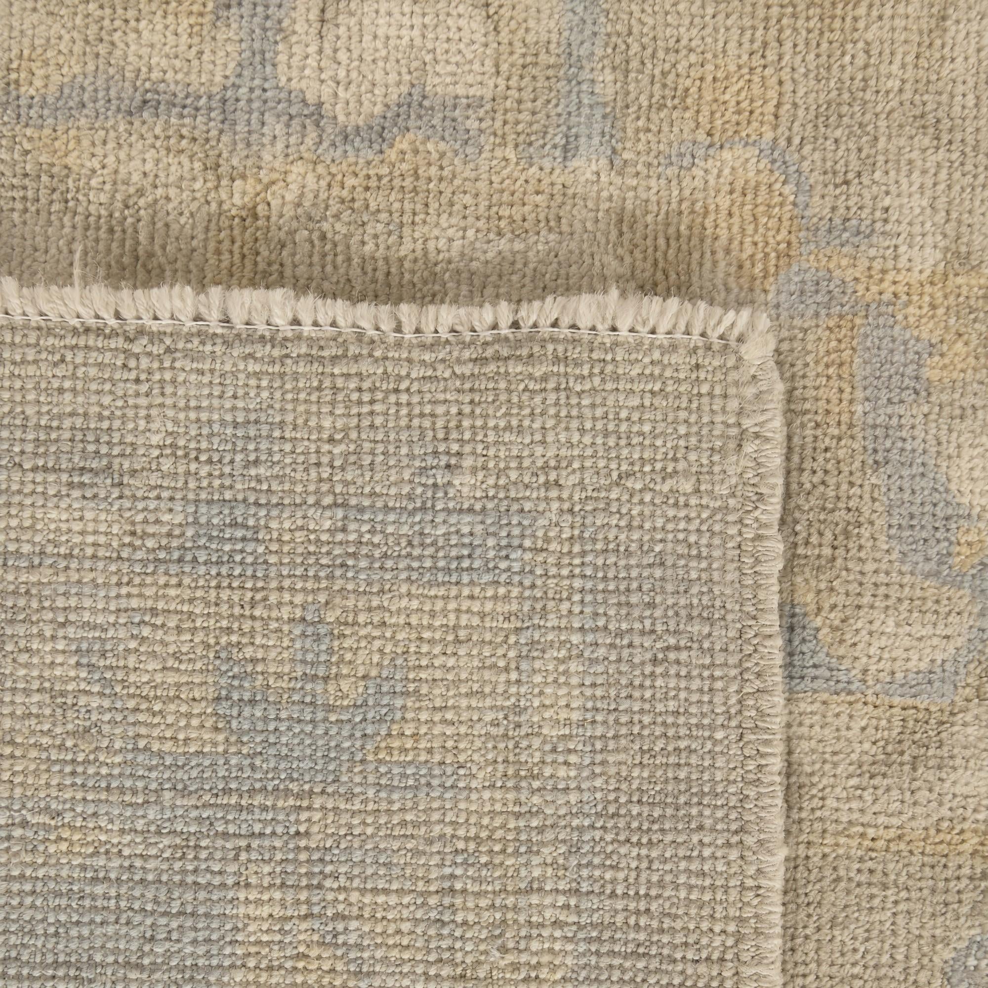 10' x 13' 8 Hand Knotted Oushak Wool Rug