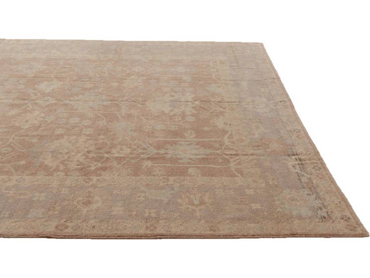 Detail image of 9' 4 x 11' 10 Hand Knotted Oushak Wool Rug