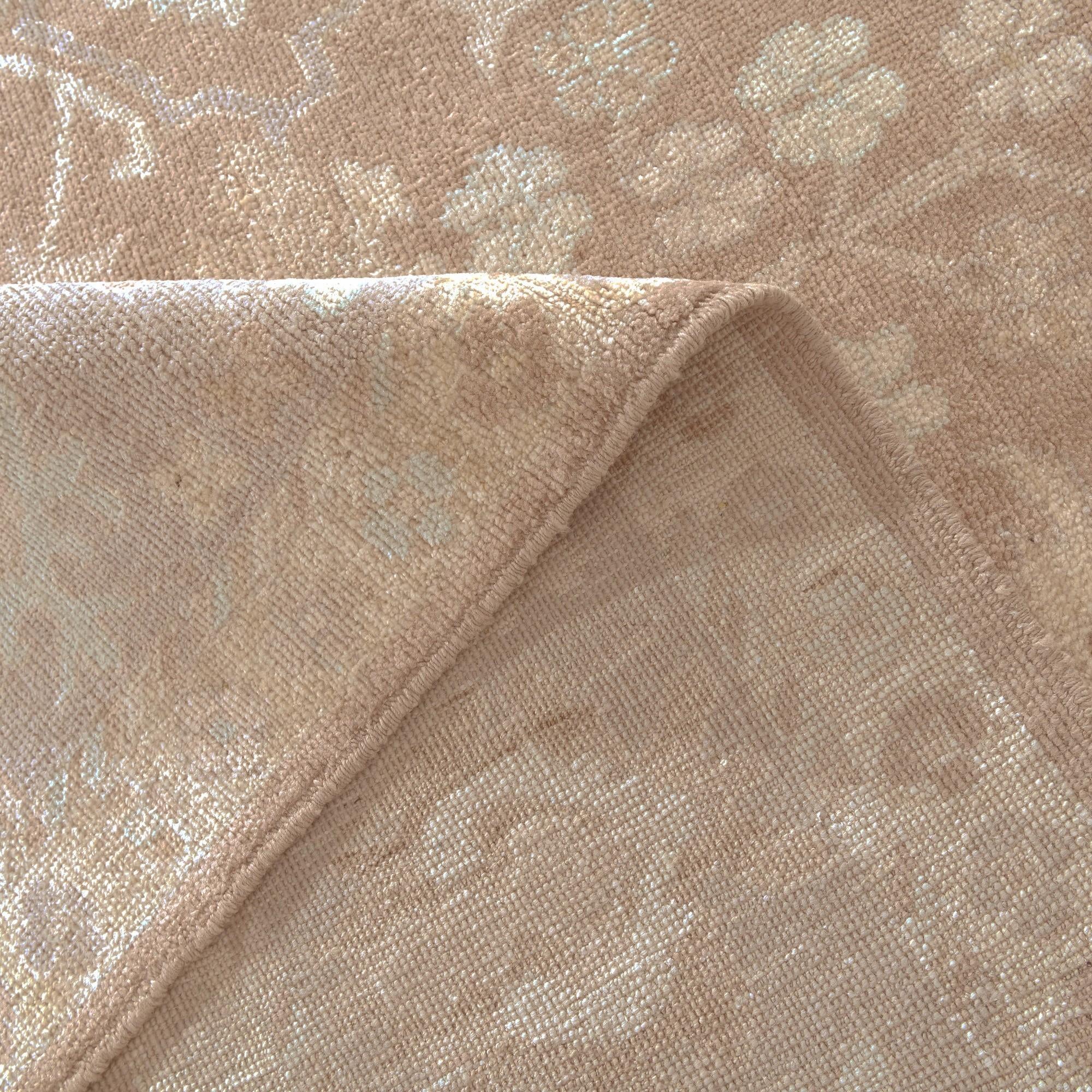 9' 4 x 11' 10 Hand Knotted Oushak Wool Rug