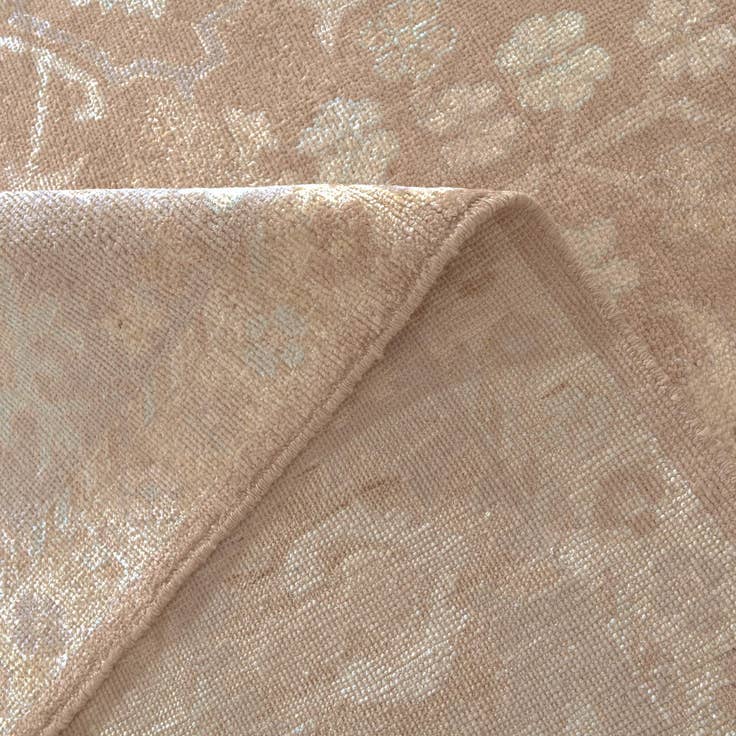Detail image of 9' 4 x 11' 10 Hand Knotted Oushak Wool Rug