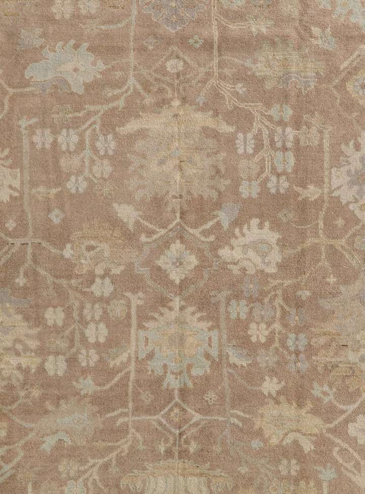 9' 4 x 11' 10 Hand Knotted Oushak Wool Rug