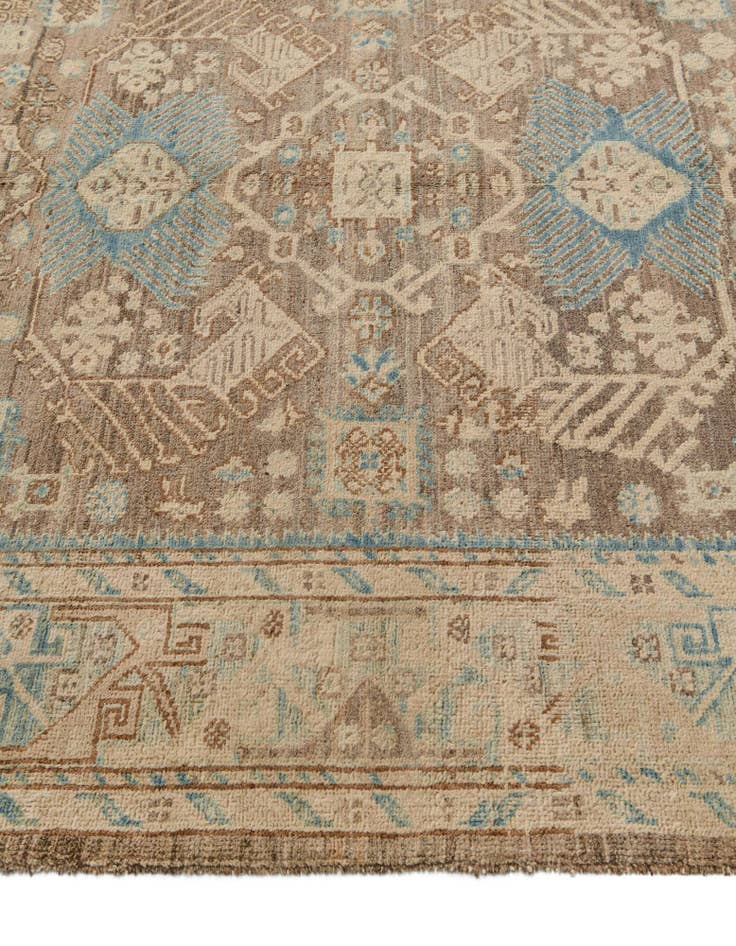 Detail image of 4' 11 x 6' 2  Hand Knotted Oushak Wool Rug