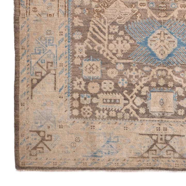 4' 11 x 6' 2 Hand Knotted Oushak Wool Rug