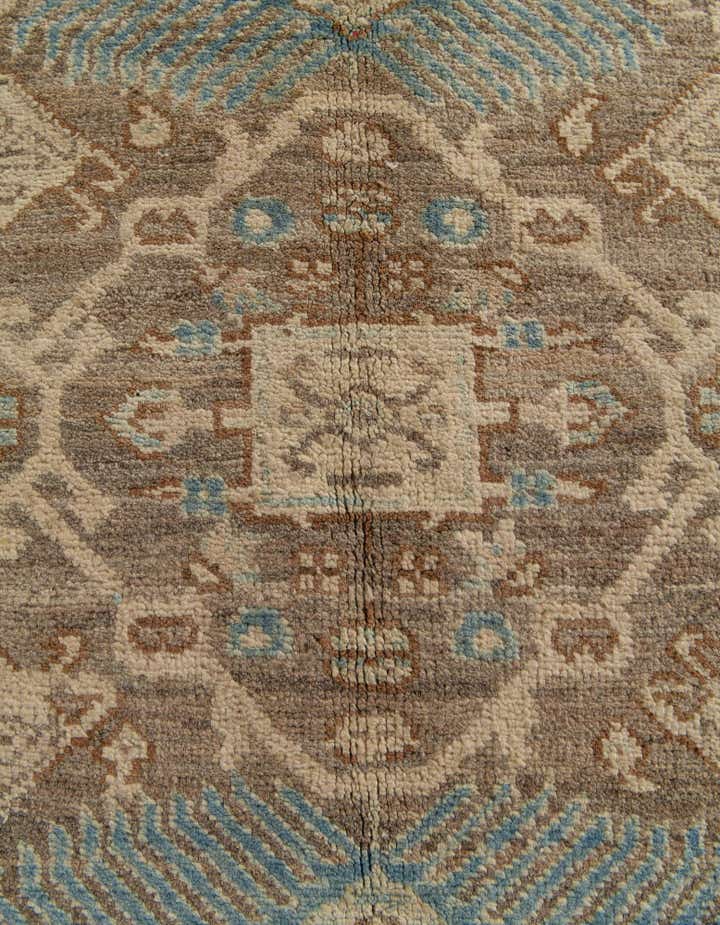 4' 11 x 6' 2 Hand Knotted Oushak Wool Rug