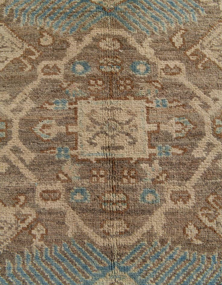 Detail image of 4' 11 x 6' 2 Hand Knotted Oushak Wool Rug