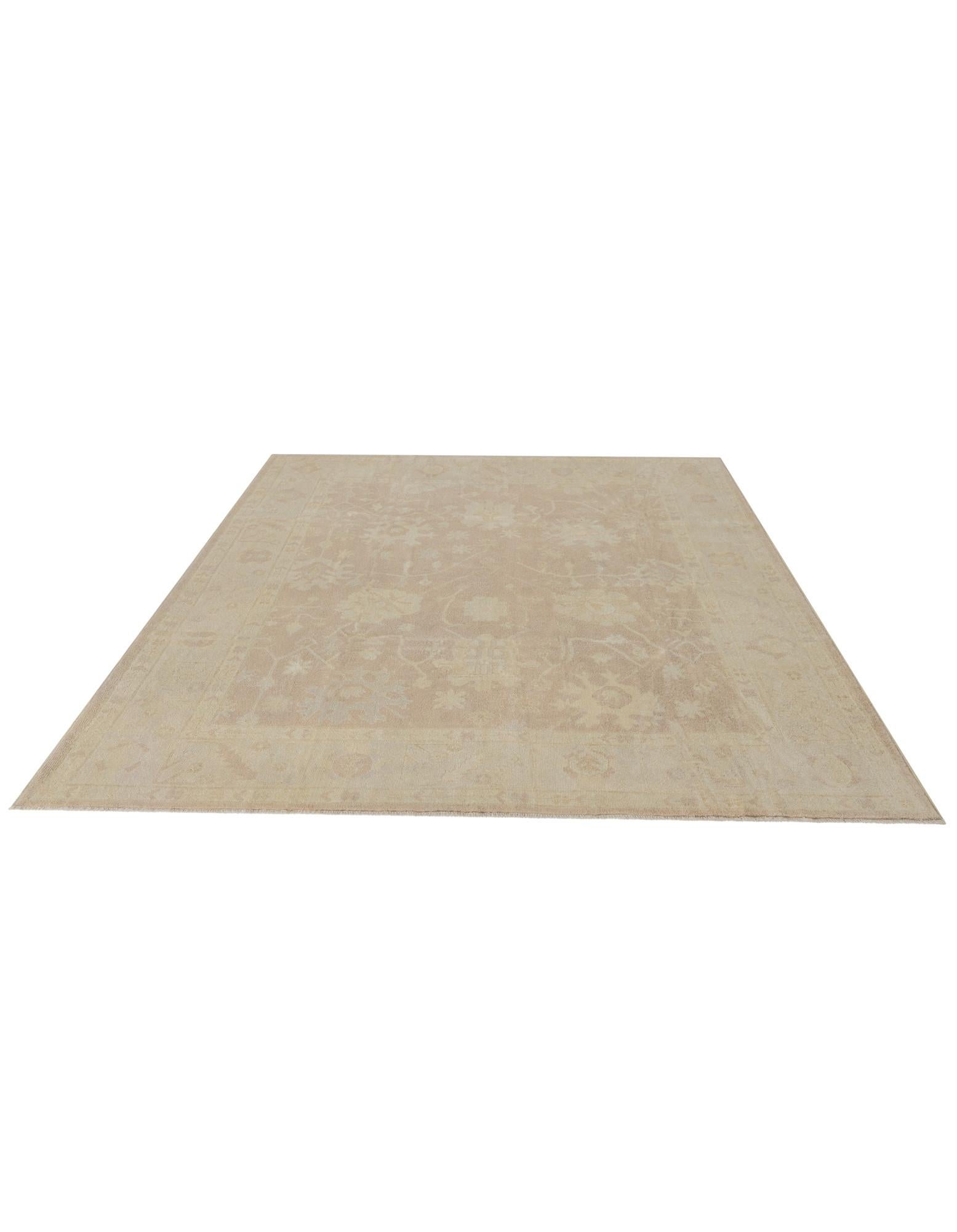 8' x 9' 10 Hand Knotted Oushak Wool Rug