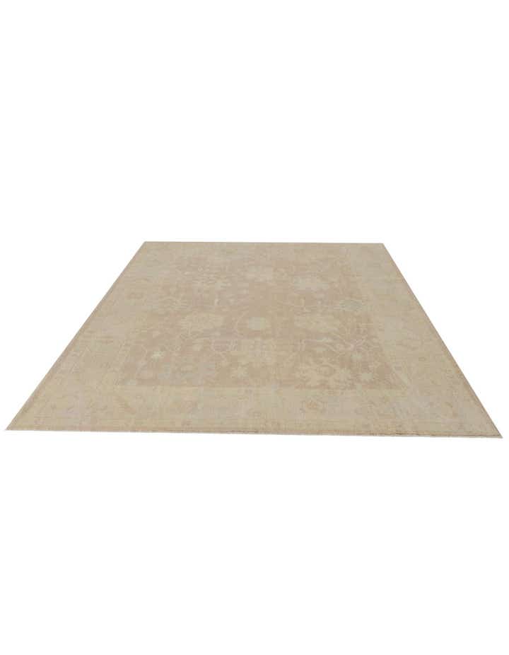 8' x 9' 10 Hand Knotted Oushak Wool Rug