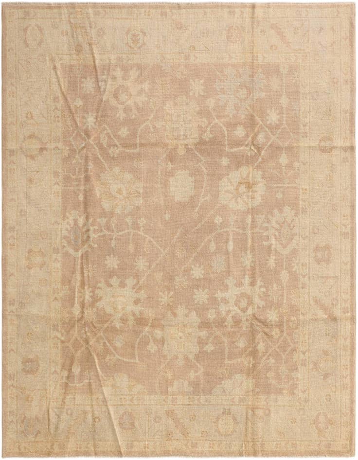 Detail image of 8' x 9' 10 Hand Knotted Oushak Wool Rug
