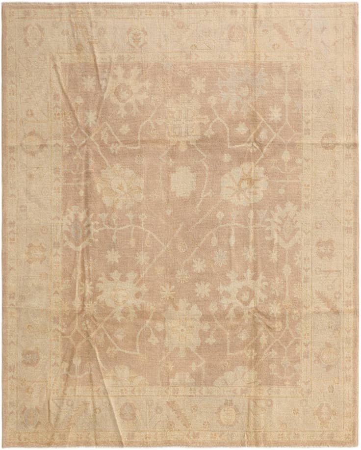 Detail image of 8' x 9' 10 Hand Knotted Oushak Wool Rug