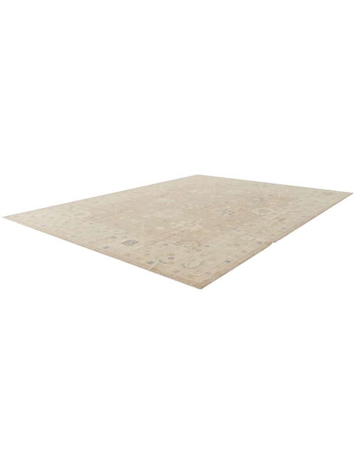 10' x 13' 7 Hand Knotted Oushak Wool Rug