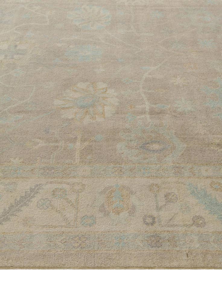 Detail image of 8' 8 x 12'  Hand Knotted Oushak Wool Rug